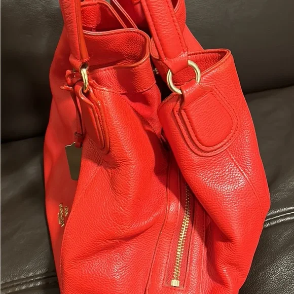 COACH - red leather bag